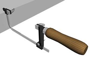 Open saw frame